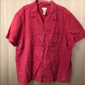 Lis Claiborne button up blouse